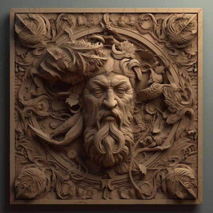 Patterns and decorations (stl Hyperoides 2, PATTERN_2714) 3D models for cnc